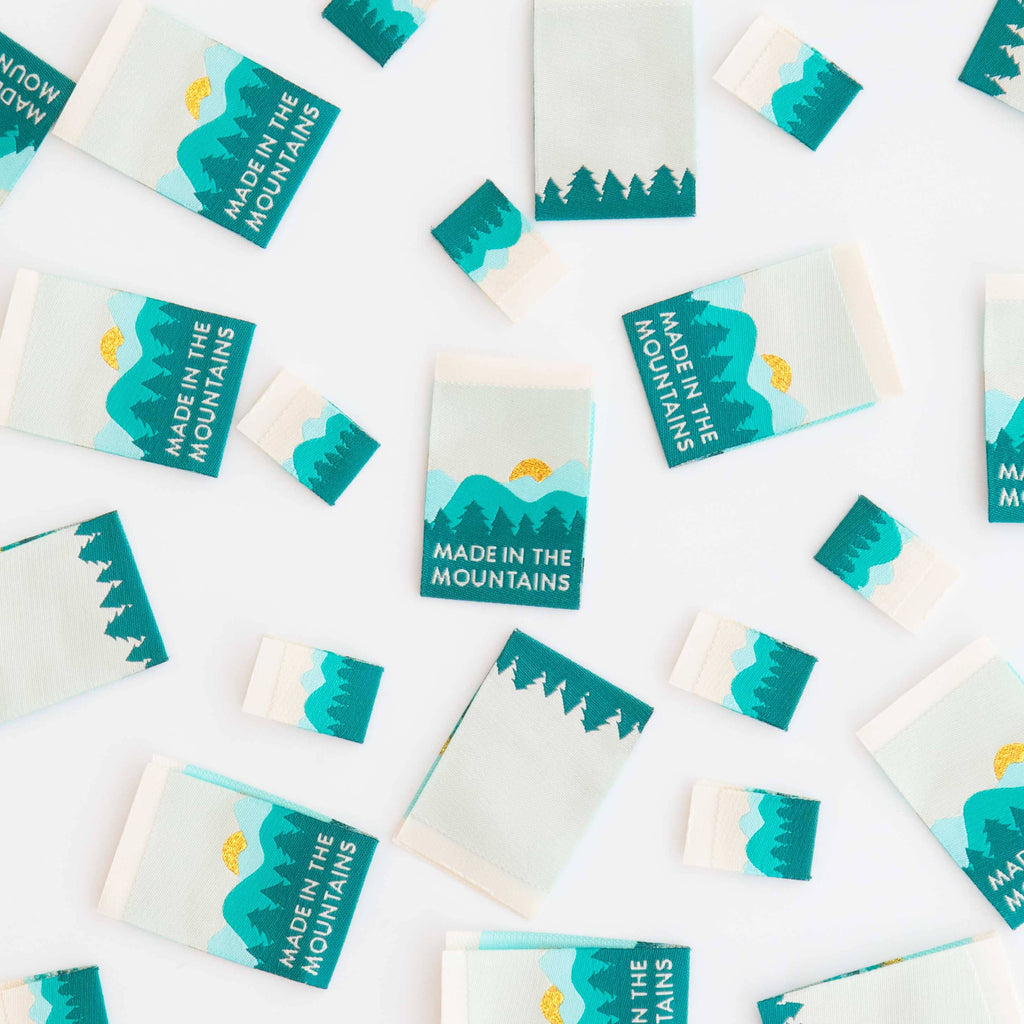 Made in the Mountains Woven Sewing Labels