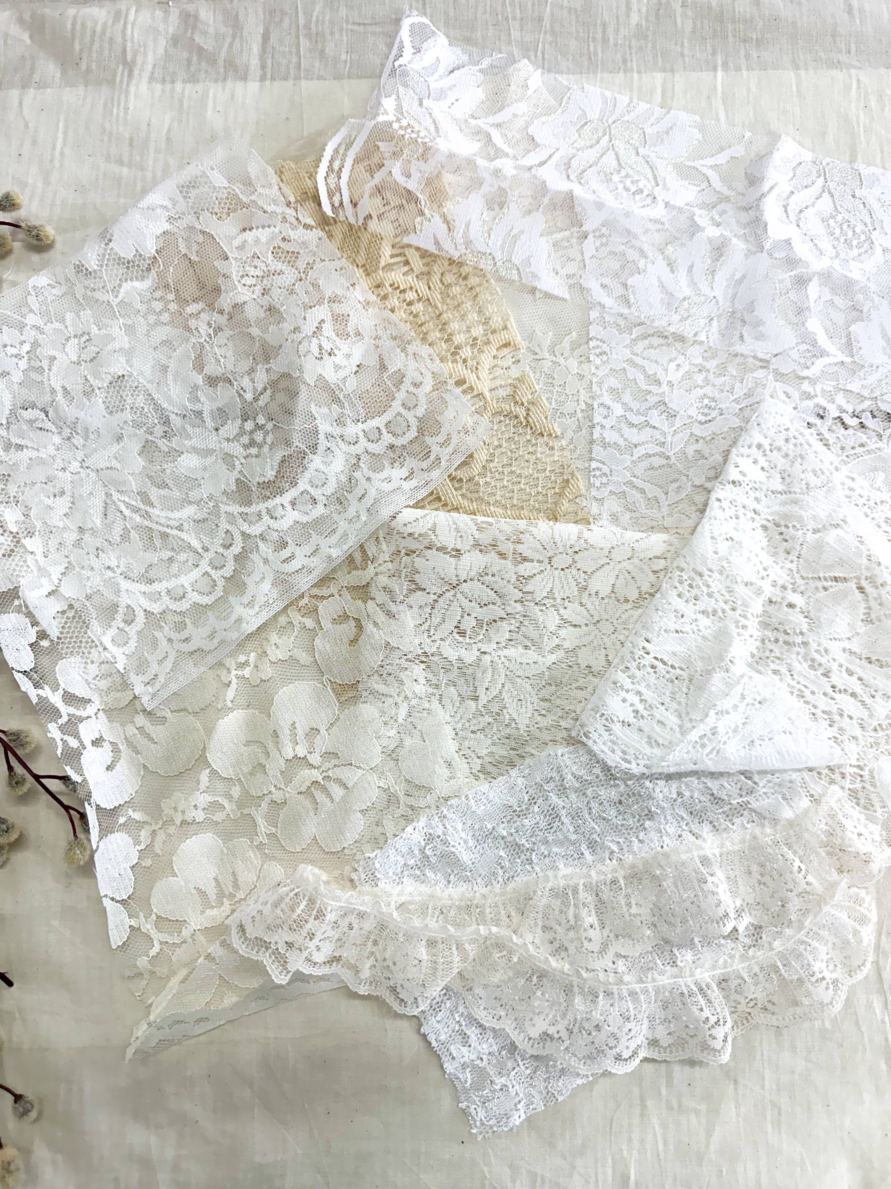 Vintage Lace Pack for Art and Textile Crafts