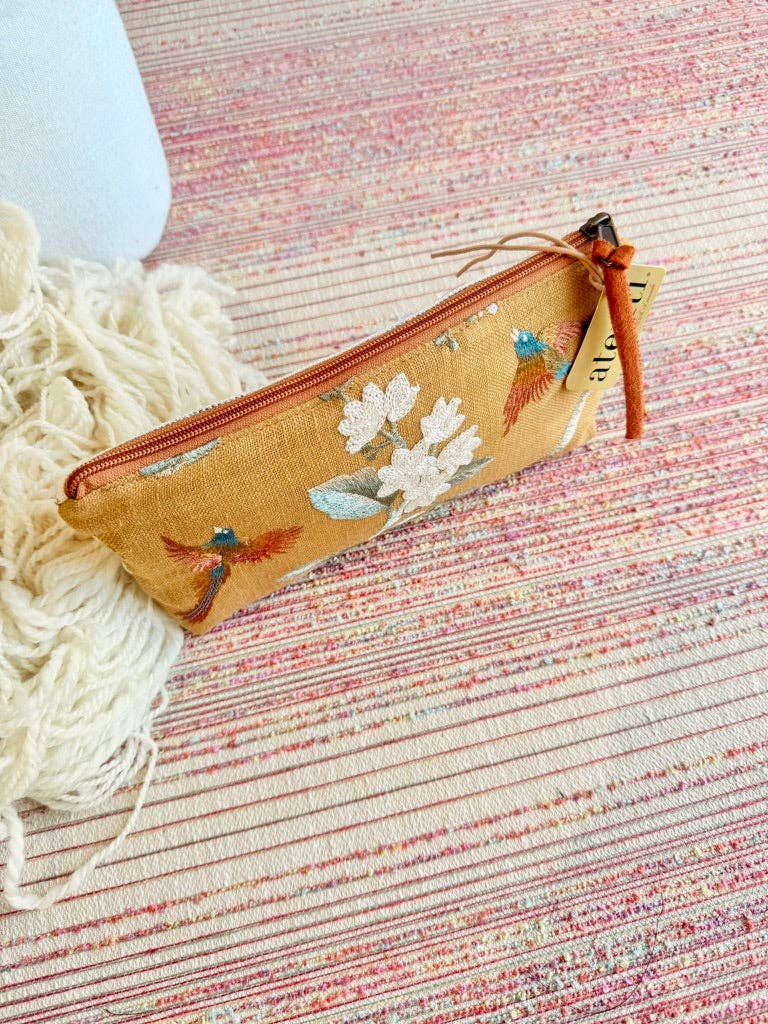 Handmade Apricot Tall Tool Pouch