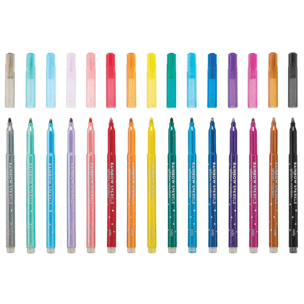 Rainbow Sparkle: Glitter Markers