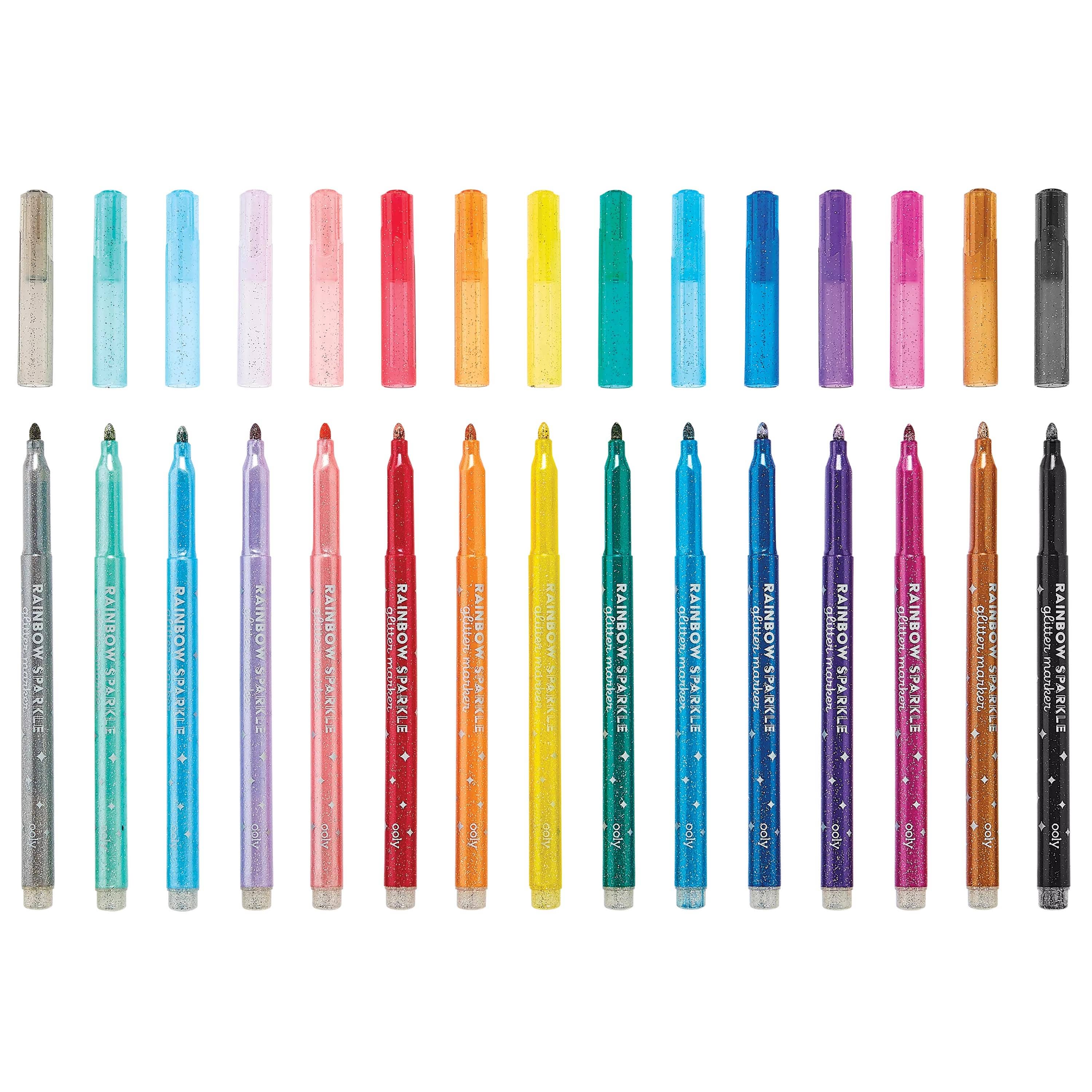 Rainbow Sparkle: Glitter Markers