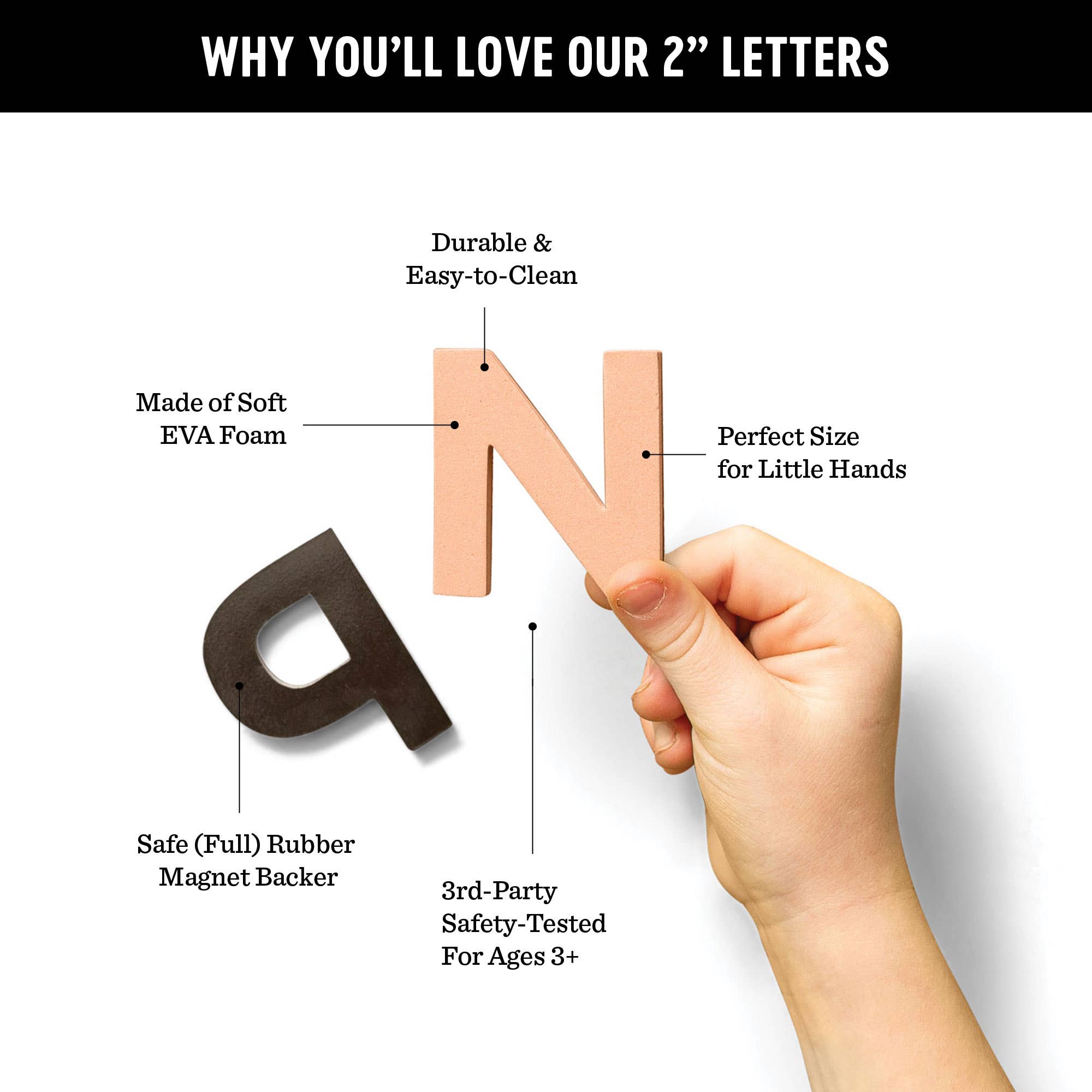 2" 36pc Magnetic Letters