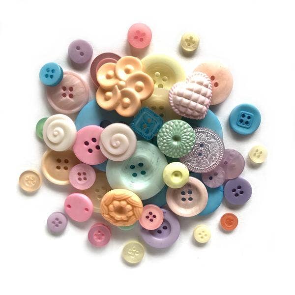 Pastel Button Bag