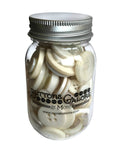 Antique White Buttons Jar