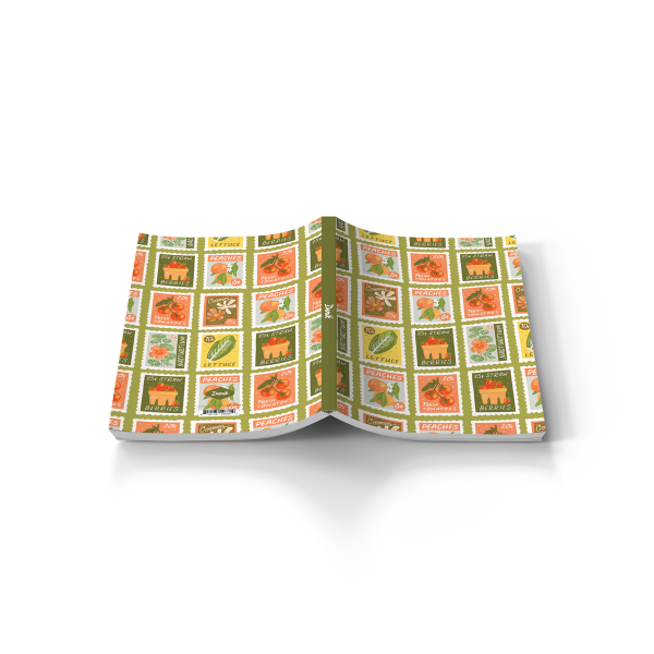 Garden Stamps Layflat Notebook