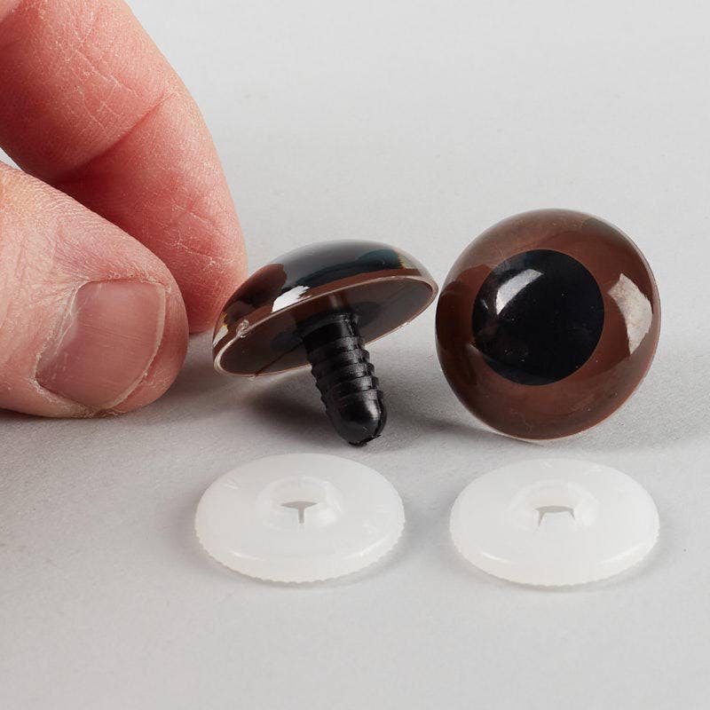 Brown Round Craft Animal Eyes