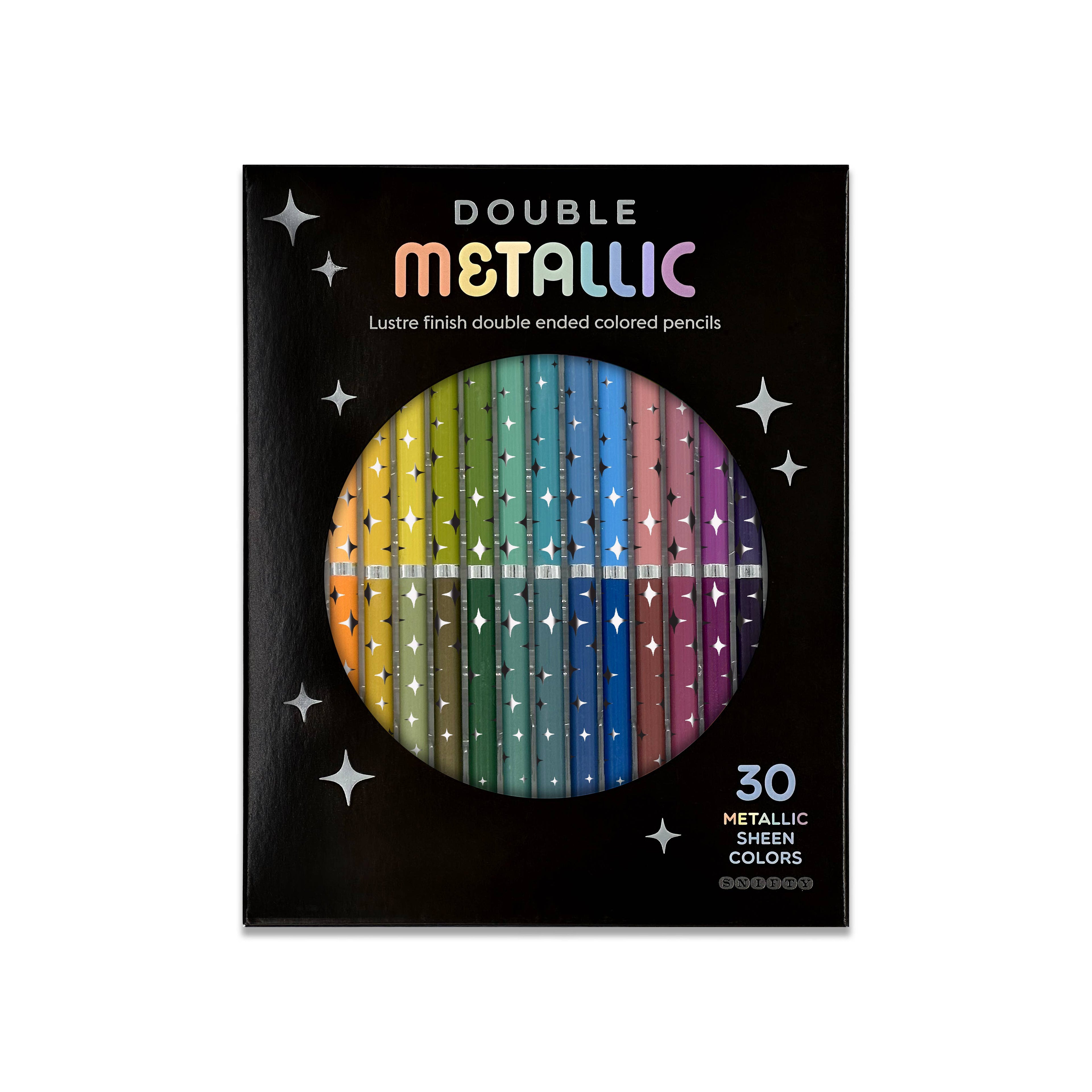 Double Metallic Dual Ended Ended Colored Pencils