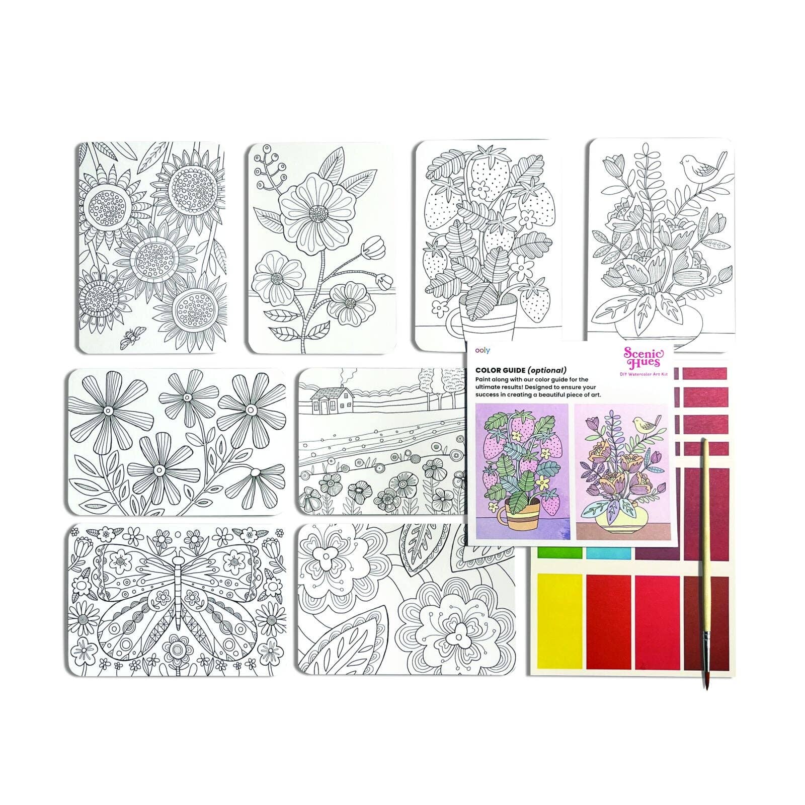 Scenic Hues: Watercolor Art Kit