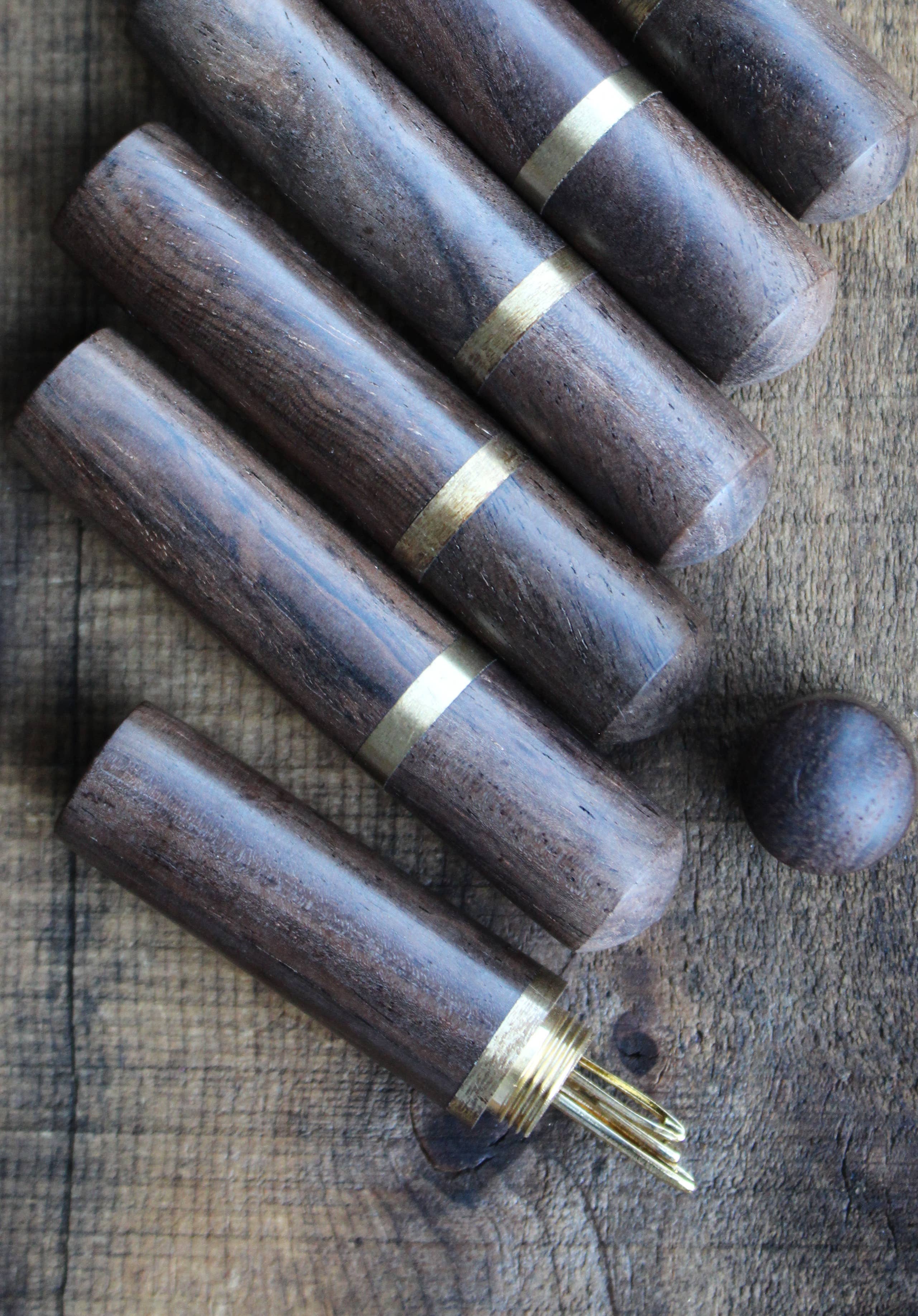 Wooden Needle Case