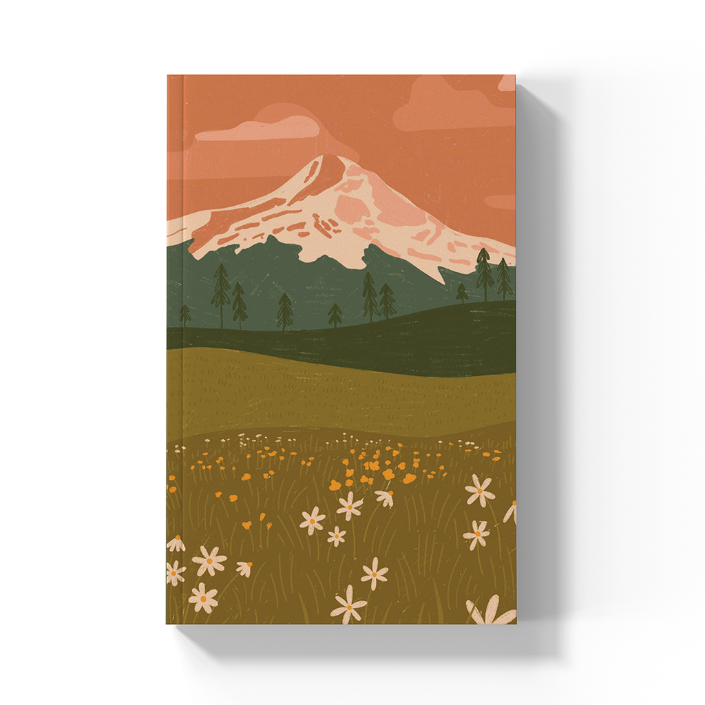 Rosy Mountain Layflat Notebook