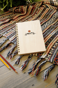 Mountain Sunrise Wood Spiral Journal Notebook