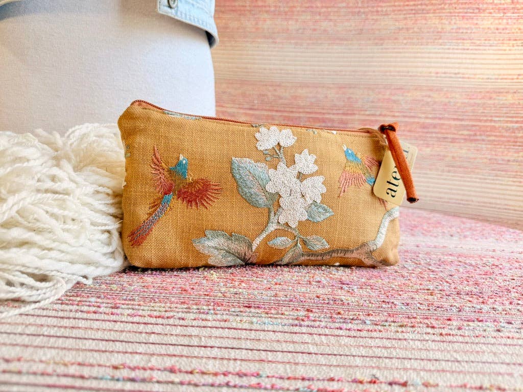 Handmade Apricot Tall Tool Pouch