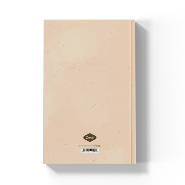 Burgundy Bloom Layflat Notebook