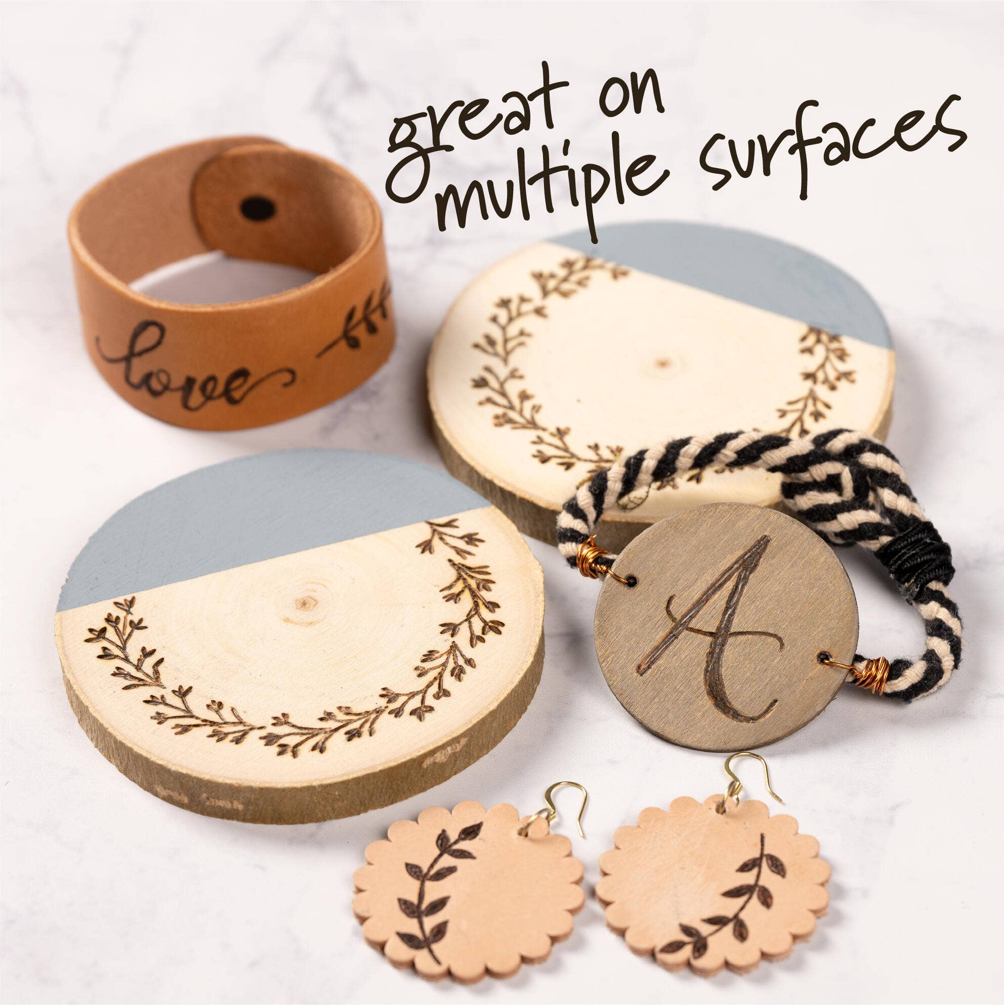 Wood Burning Pattern Sheets 5-Piece