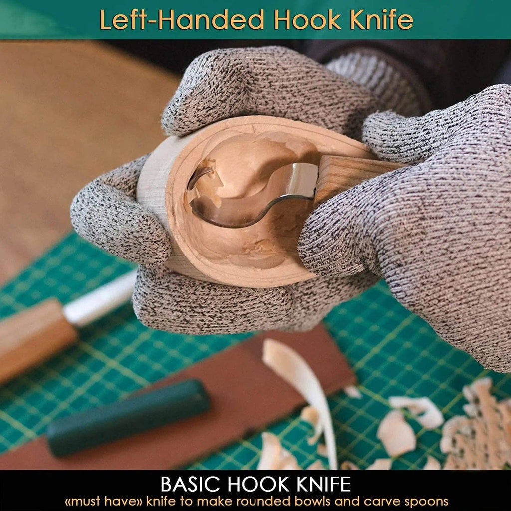 LEFT HANDED Spoon Carving Knife Set